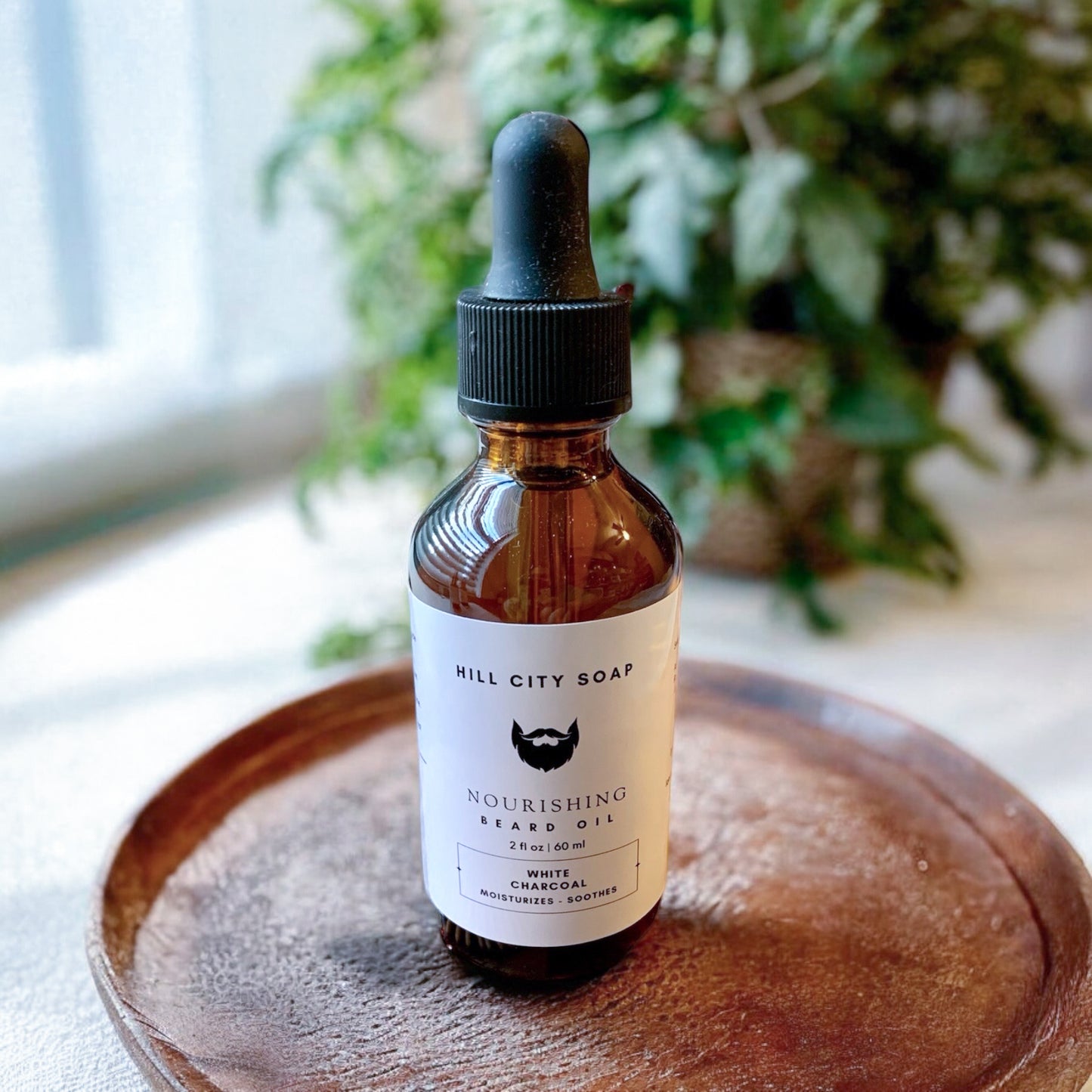 White Charcoal Beard Oil